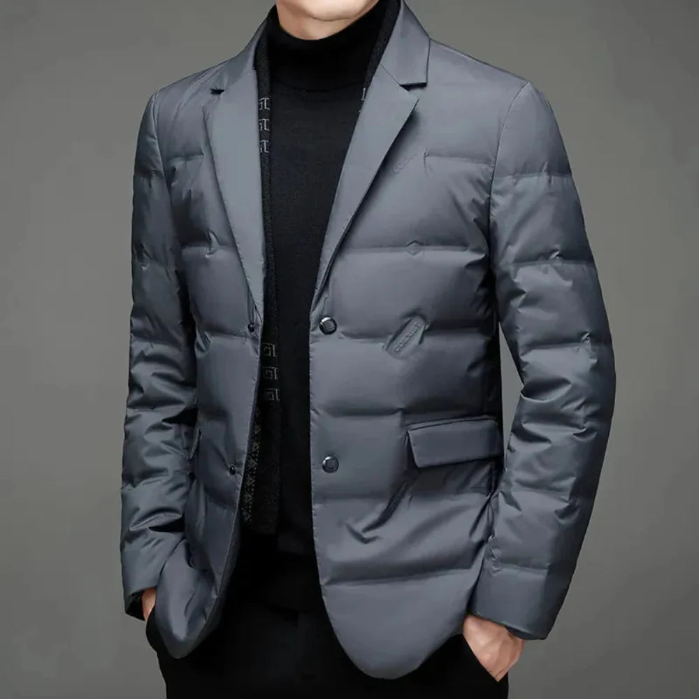 Men's Thick Insulated Quilted Winter Coat - BritishElegance