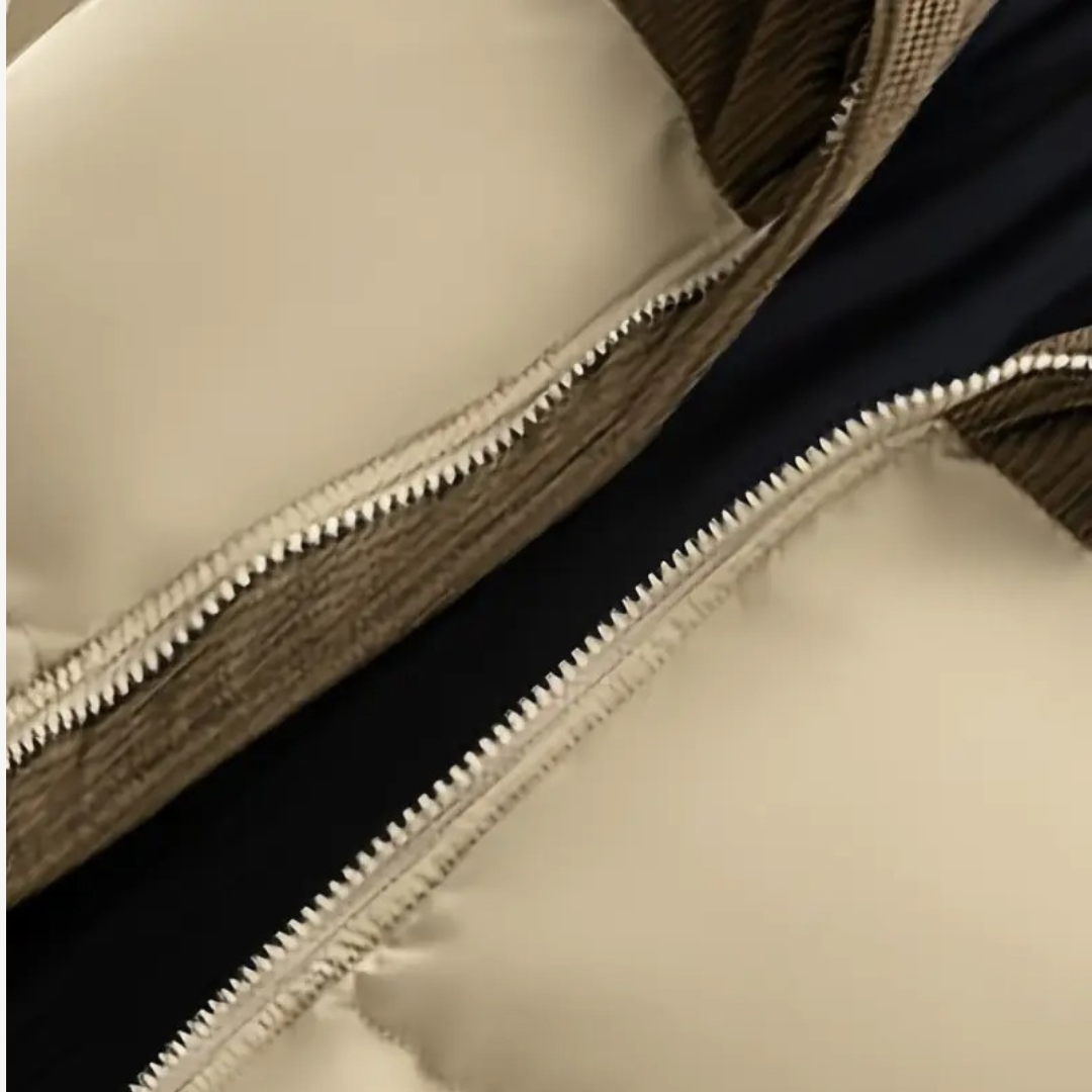 VogeLuxe | Men’s Corduroy Contrast Hooded Puffer