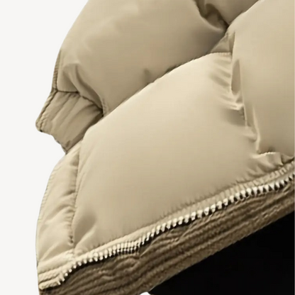 VogeLuxe | Men’s Corduroy Contrast Hooded Puffer