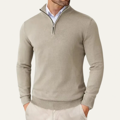 Men’s Quarter-Zip Sweater – Slim Fit Sport Pullover with Mock Neck 8