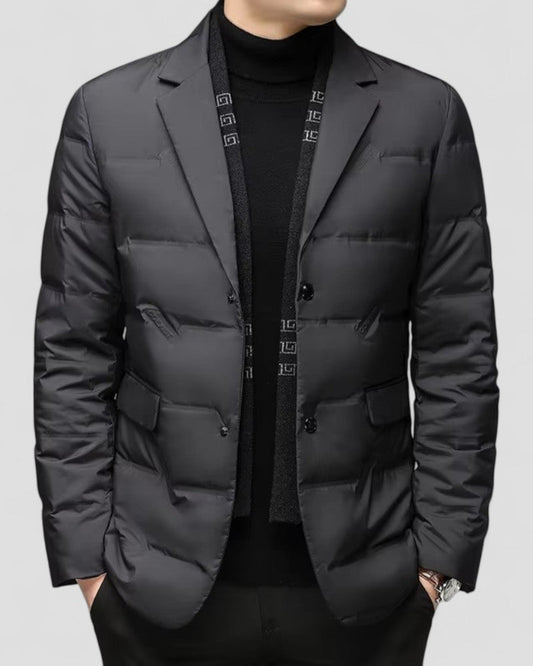 VogeLuxe | Men’s Quilted Blazer Jacket