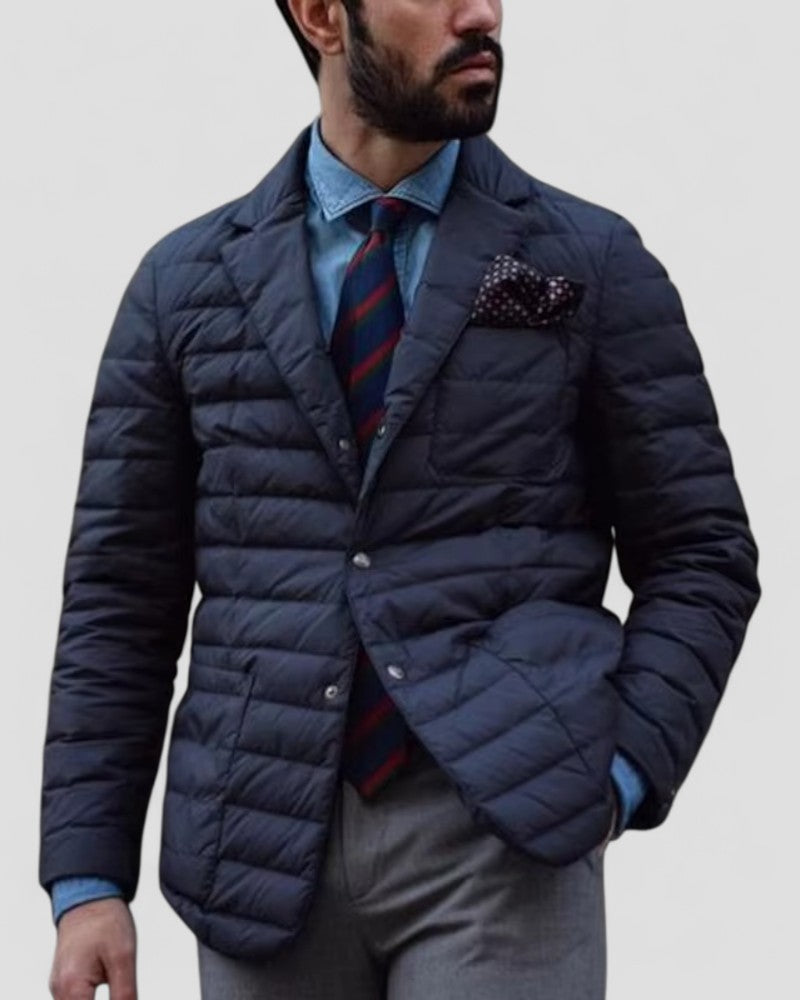 Men’s Quilted Padded Jacket – Smart Casual Outerwear 0