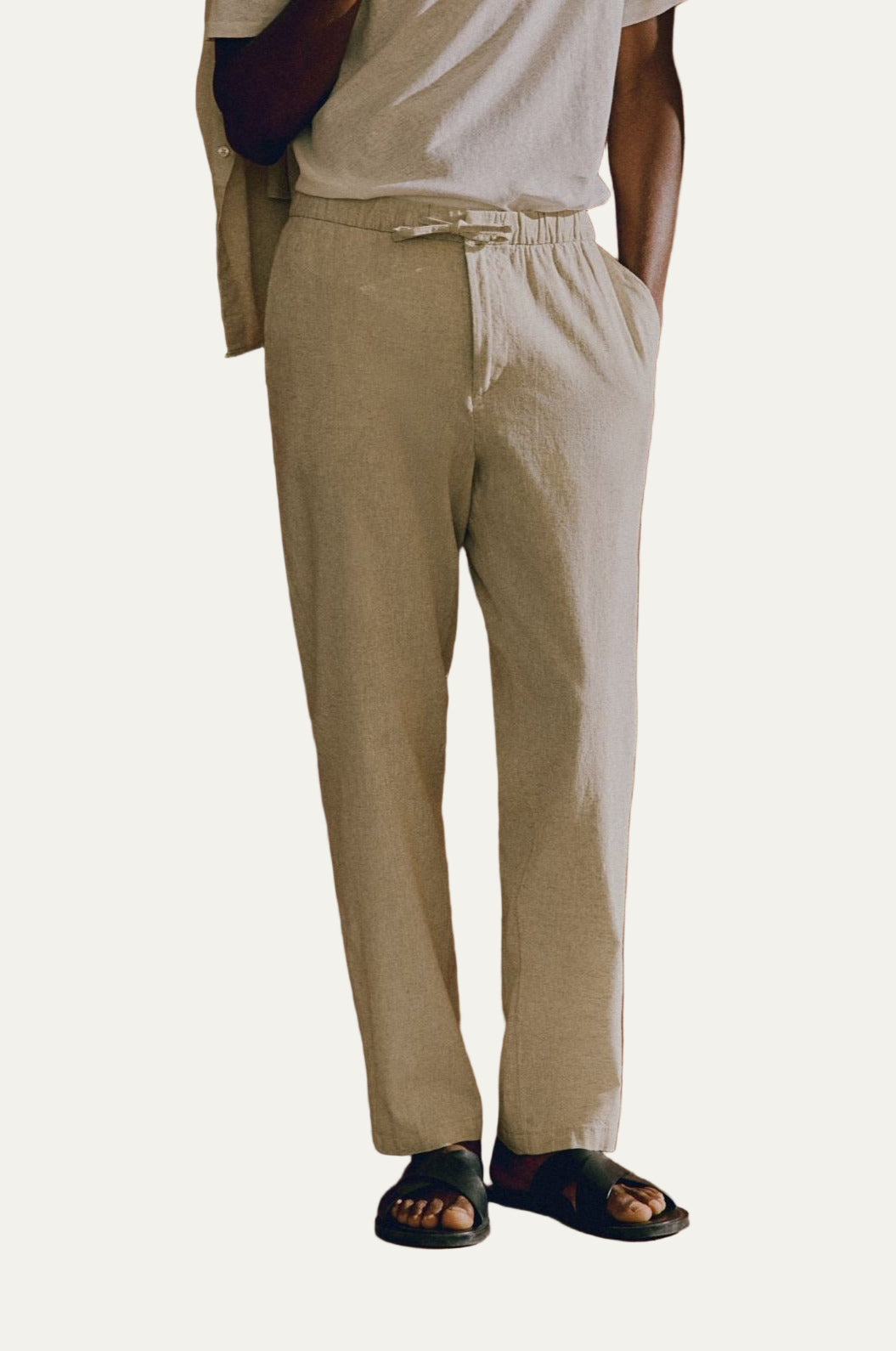 Men’s Relaxed Drawstring Trousers – Smart Casual Fit 4