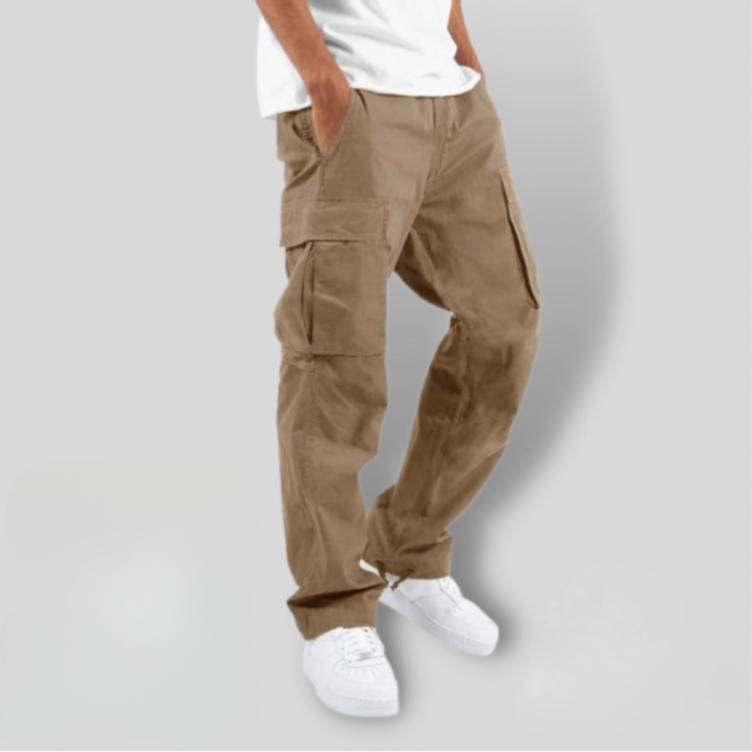 Comfortable Mens Elastic Waist Cargo Pants