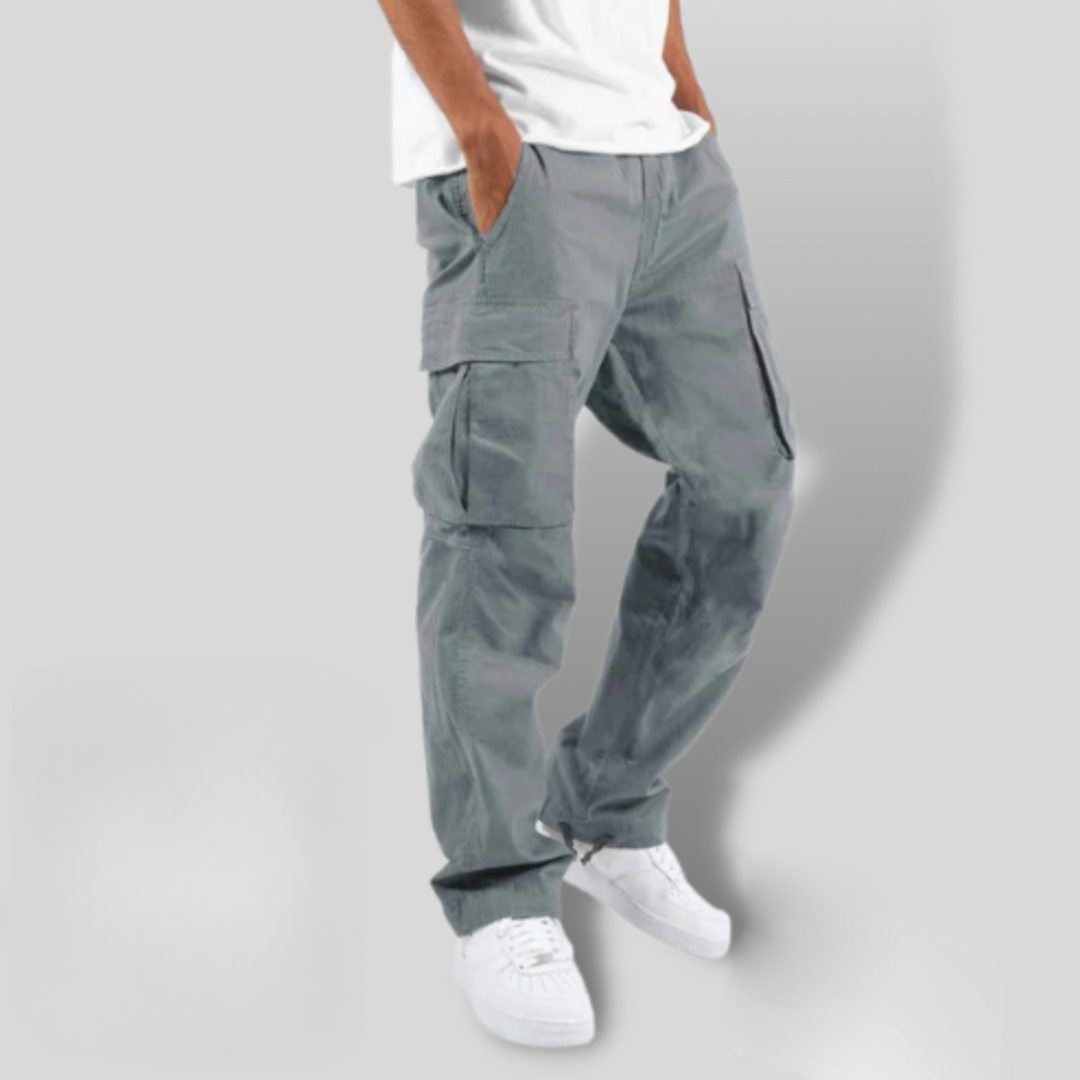 Comfortable Elastic Waist Cargo Pants for Men