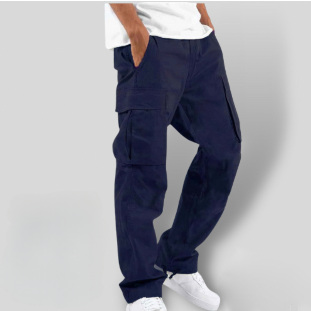 Comfortable Elastic Waist Cargo Pants for Men