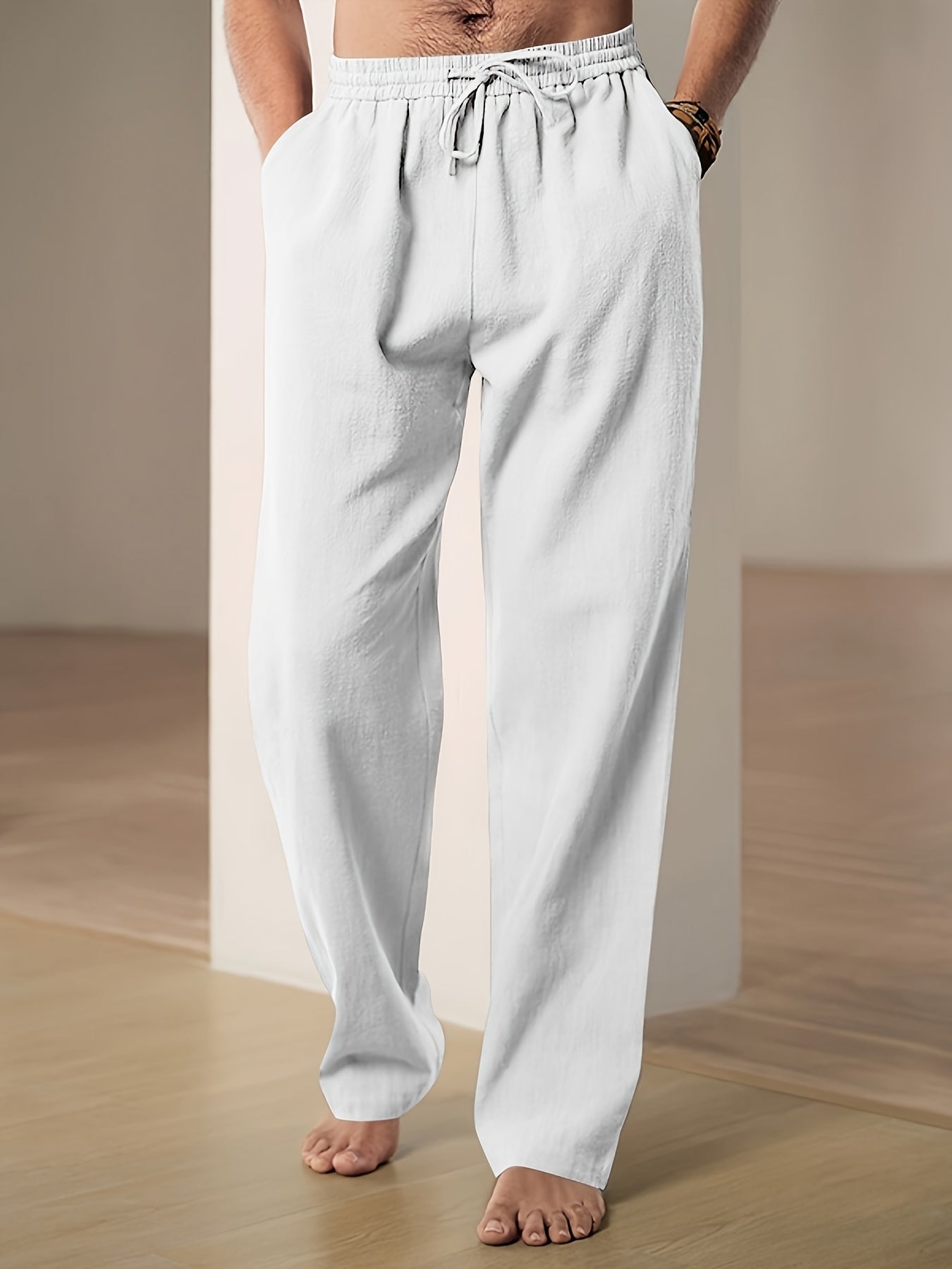 Comfortable Men's Sweatpants with Elastic Waist - VogeLuxe