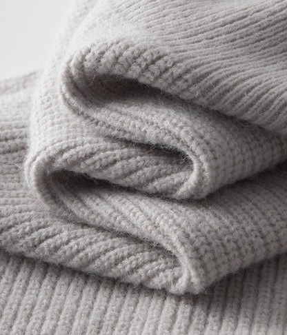 Men’s Ribbed Zip-Through Cardigan Funnel Neck Sweater 4