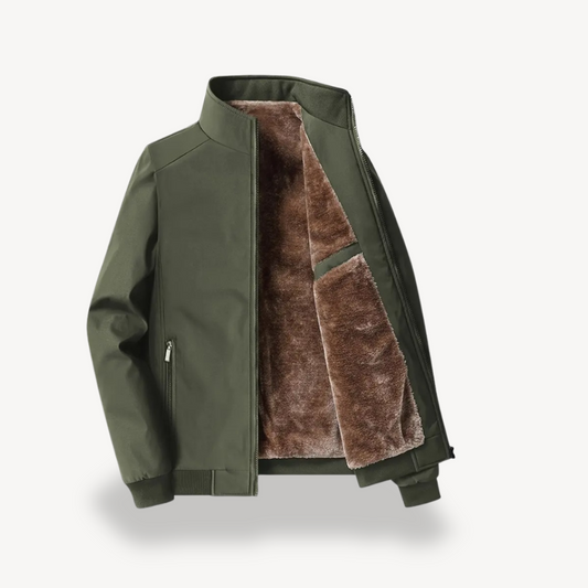 VogeLuxe | Men’s Faux Fur Lined Winter Bomber Jacket