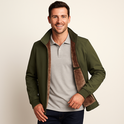 VogeLuxe | Men’s Sherpa Lined Winter Bomber Jacket