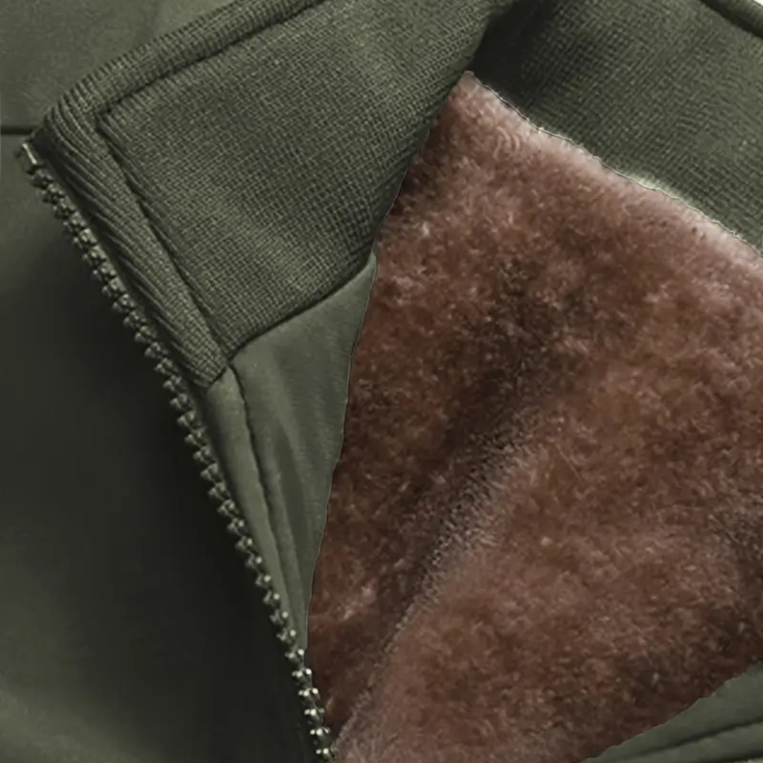 VogeLuxe | Men’s Faux Fur Lined Winter Bomber Jacket