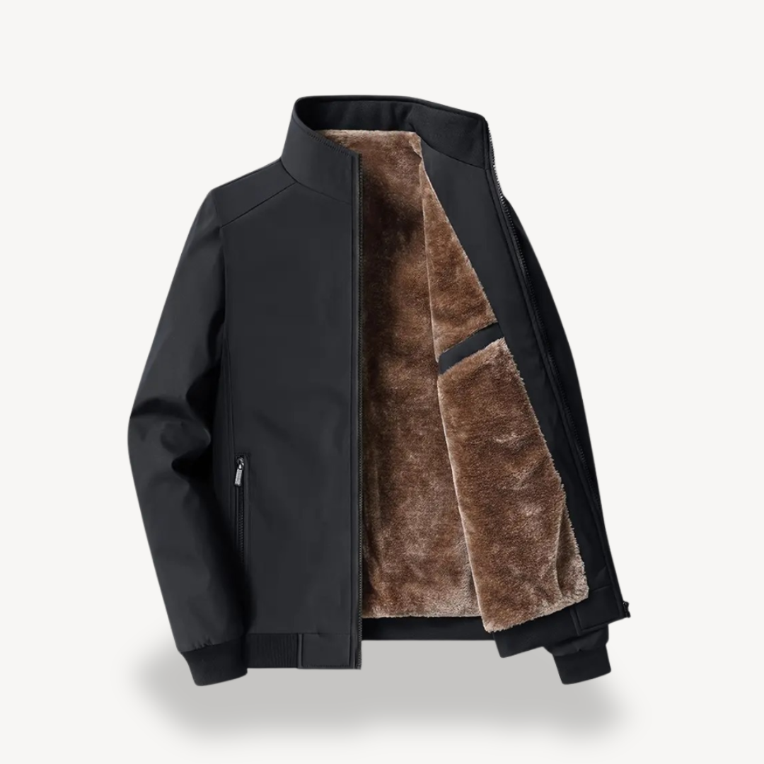 VogeLuxe | Men’s Faux Fur Lined Winter Bomber Jacket