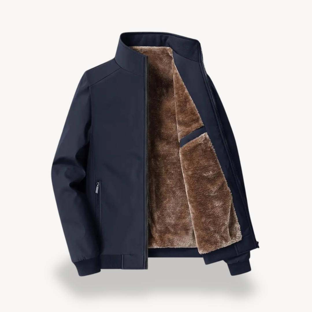 VogeLuxe | Men’s Faux Fur Lined Winter Bomber Jacket