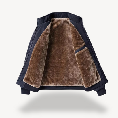 VogeLuxe | Men’s Faux Fur Lined Winter Bomber Jacket