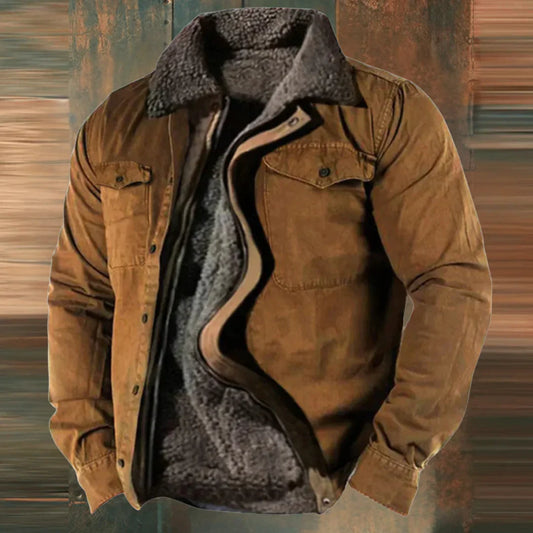 Warm Fleece Lined Work Jacket - VogeLuxe