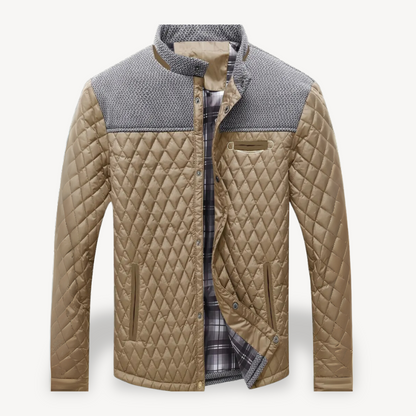 VogeLuxe | Men’s Quilted Knit Bomber Jacket