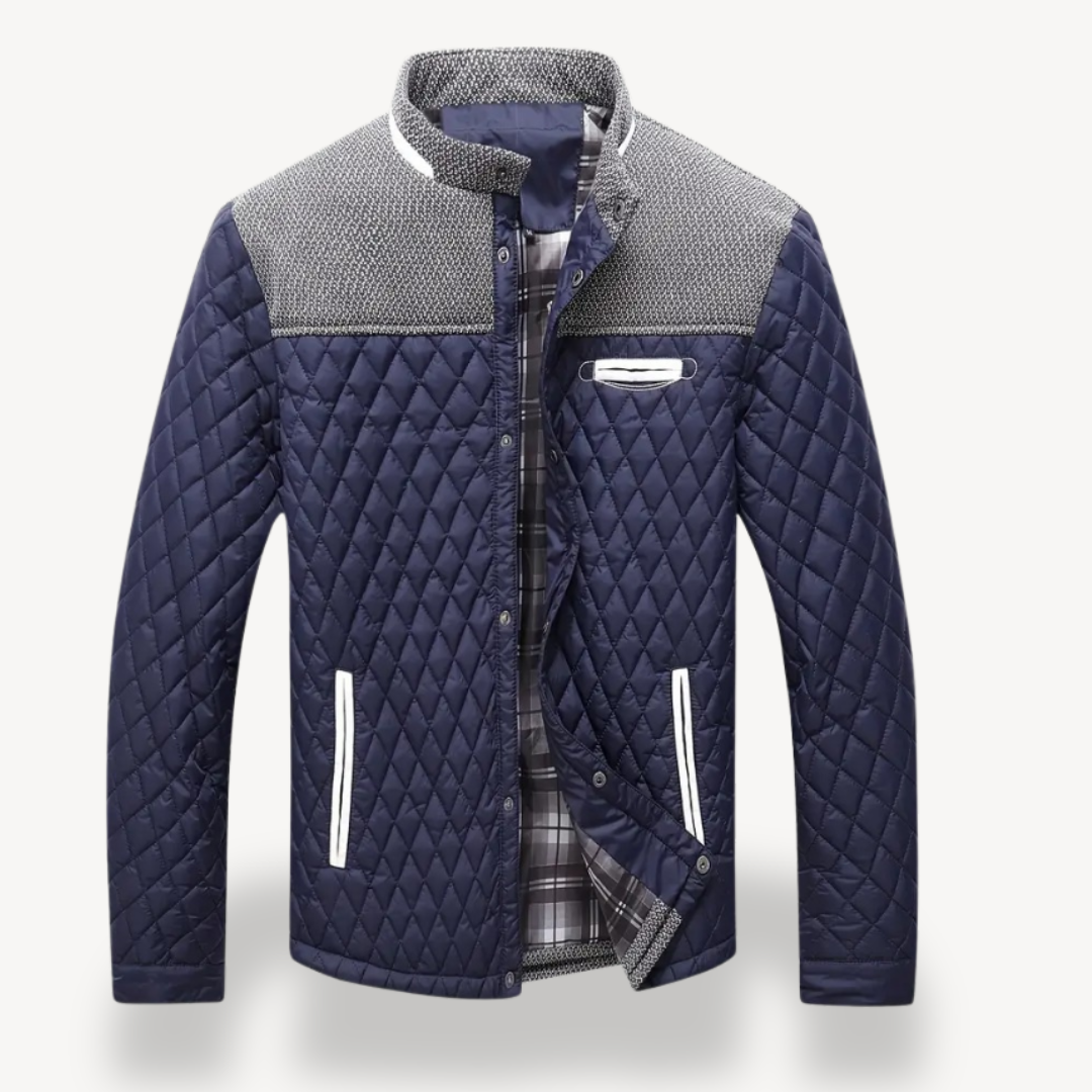VogeLuxe | Men’s Quilted Knit Bomber Jacket