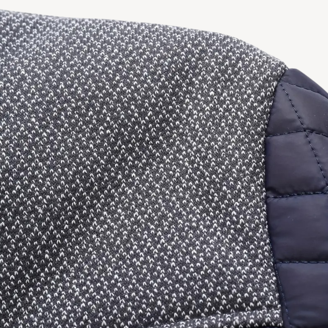 VogeLuxe | Men’s Quilted Knit Bomber Jacket
