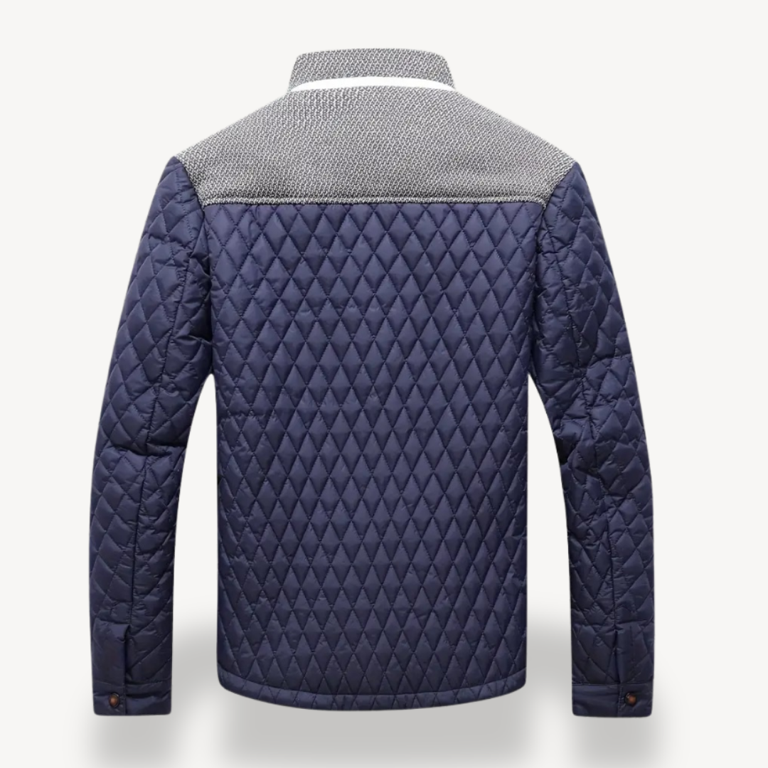 VogeLuxe | Men’s Quilted Knit Bomber Jacket