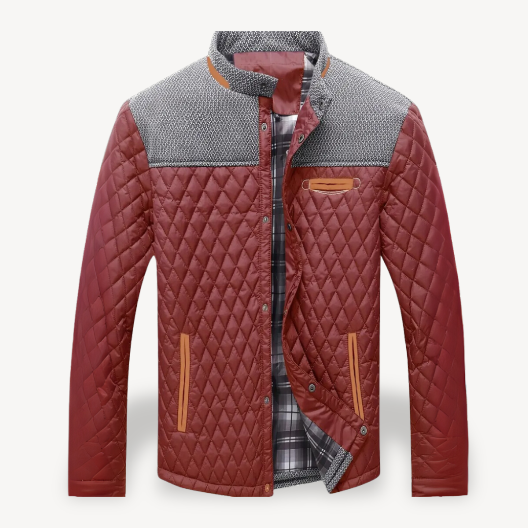 VogeLuxe | Men’s Quilted Knit Bomber Jacket