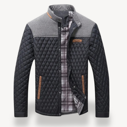 VogeLuxe | Men’s Quilted Knit Bomber Jacket