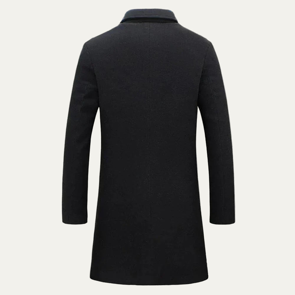 Men’s Single-Breasted Overcoat – All-Season Formal Outerwear 2