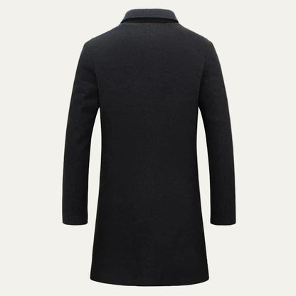 Men’s Single-Breasted Overcoat – All-Season Formal Outerwear 2