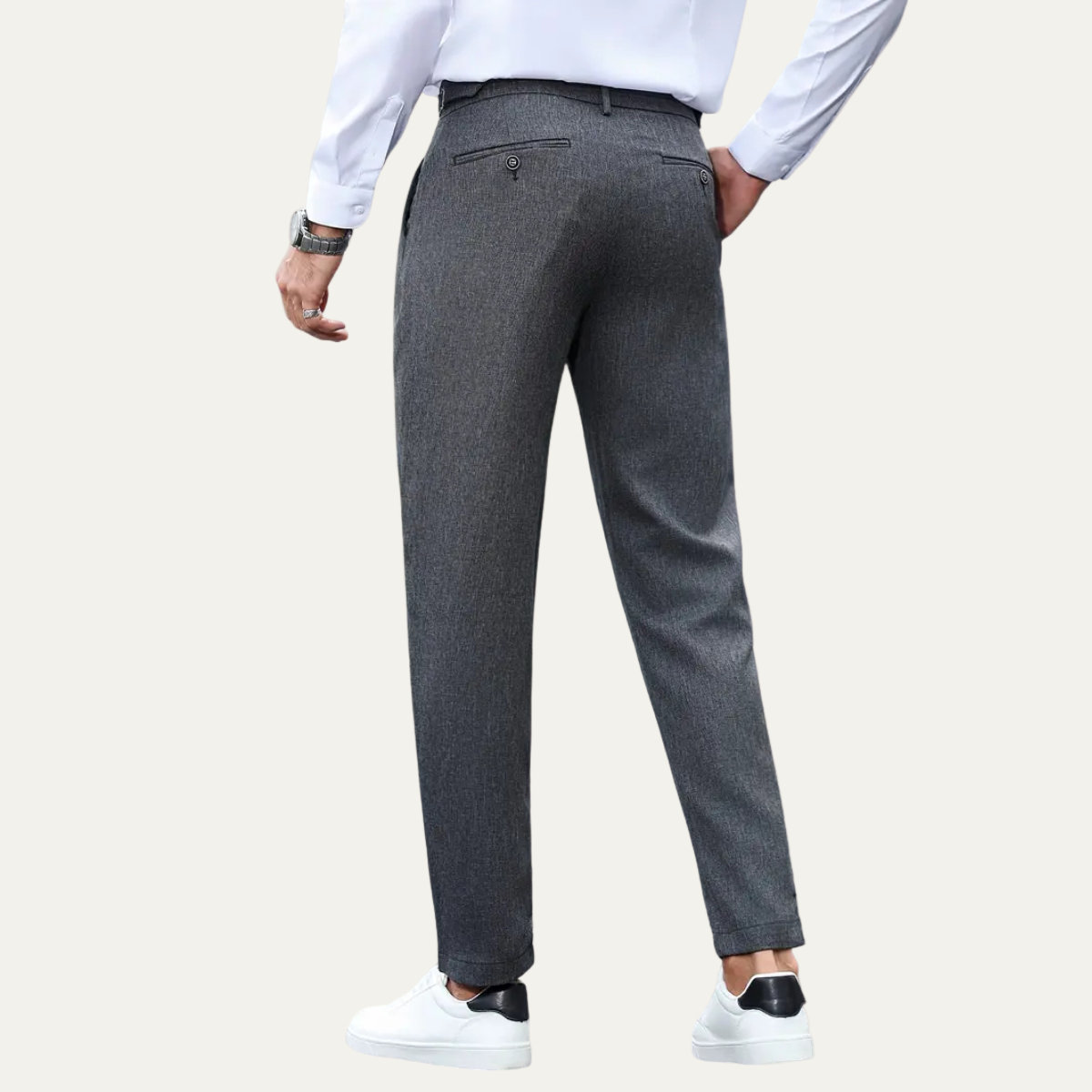 Men’s Slim Fit Pleated Trousers – Tailored Dress Pants for Business & Formal Wear 2
