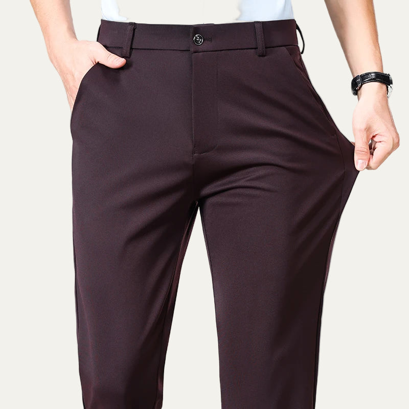 Men’s Slim Fit Trousers – Classic Business Style 1