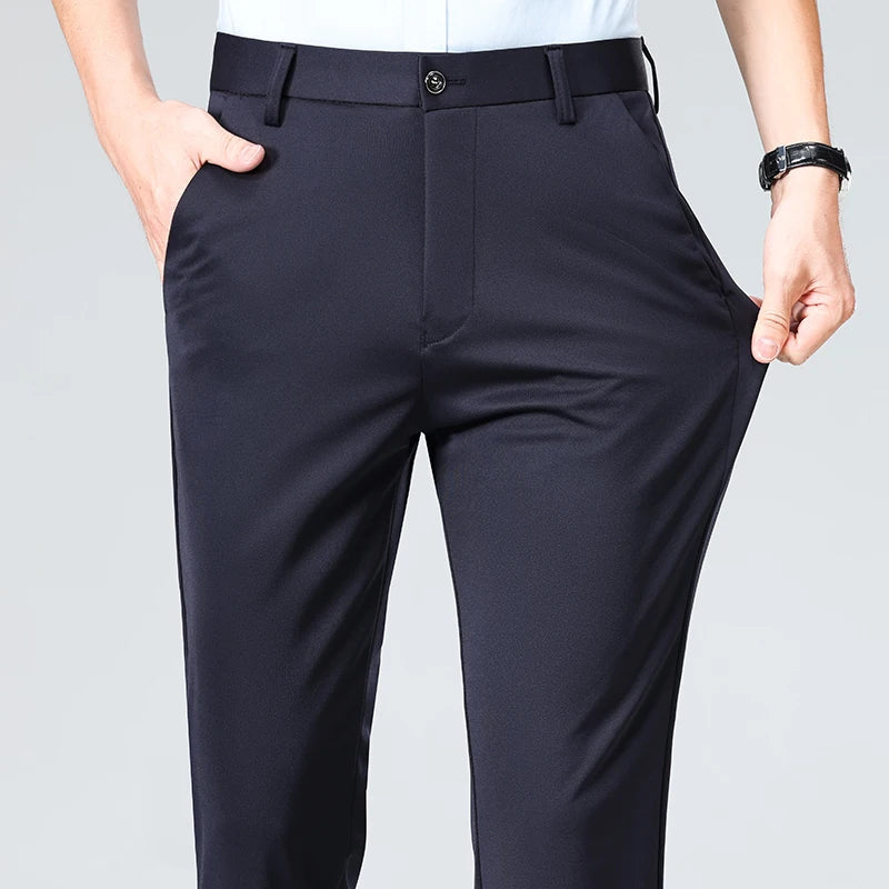 Men’s Slim Fit Trousers – Classic Business Style 2