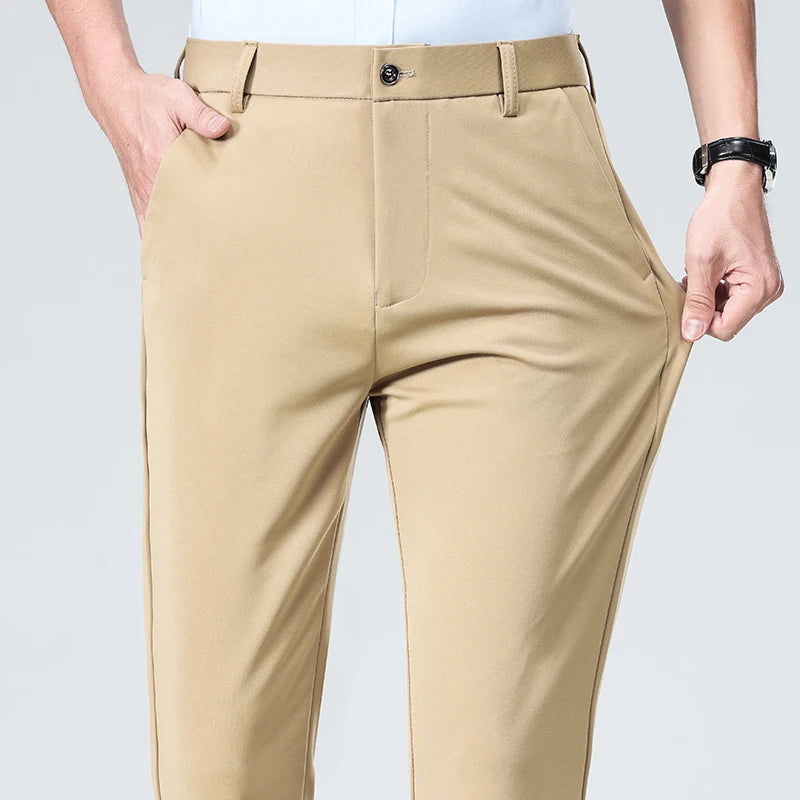 Men’s Slim Fit Trousers – Classic Business Style 3