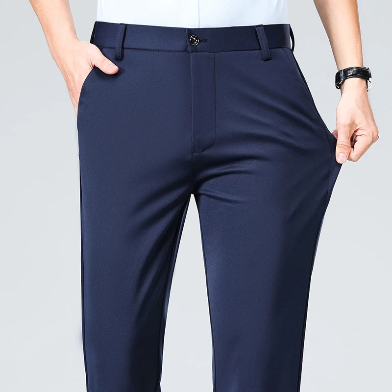 Men’s Slim Fit Trousers – Classic Business Style 5