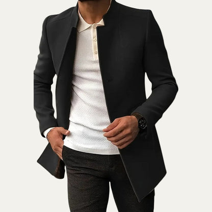 Men’s Smart Casual Coat – Minimalist Button Winter Coat 10