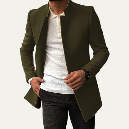 Men’s Smart Casual Coat – Minimalist Button Winter Coat 9