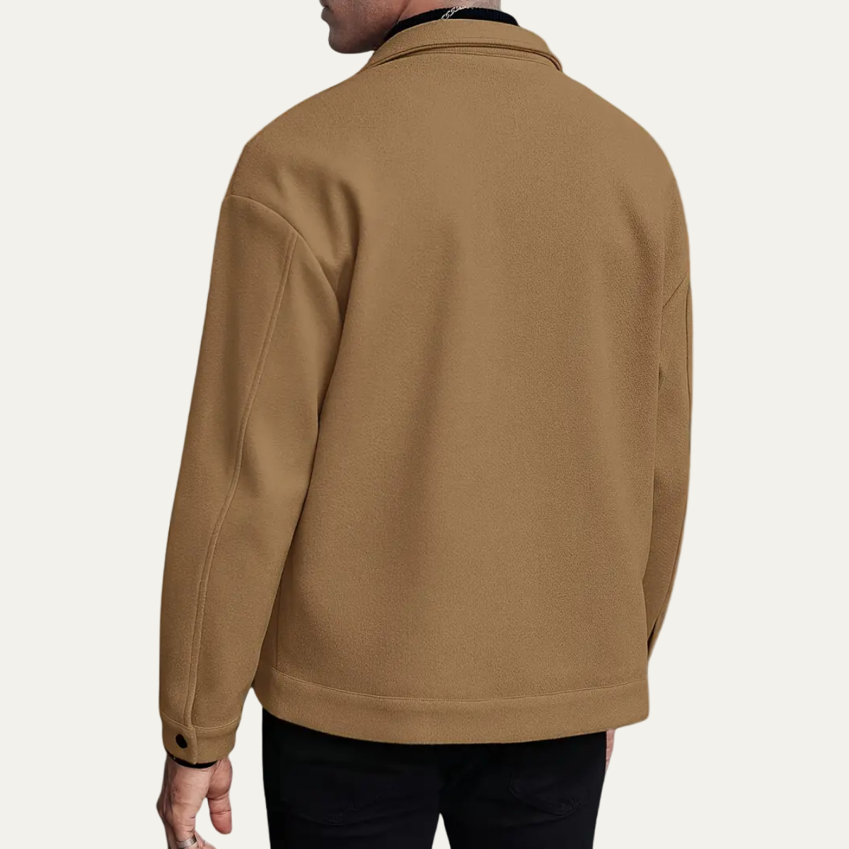 Men’s Smart Casual Jacket – Button-Up Short Coat for Autumn & Winter Layering 2