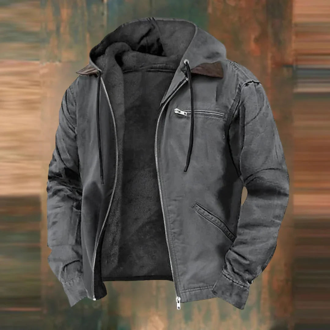 Warm Cozy Fleece Lined Zip Up Hoodie Jacket