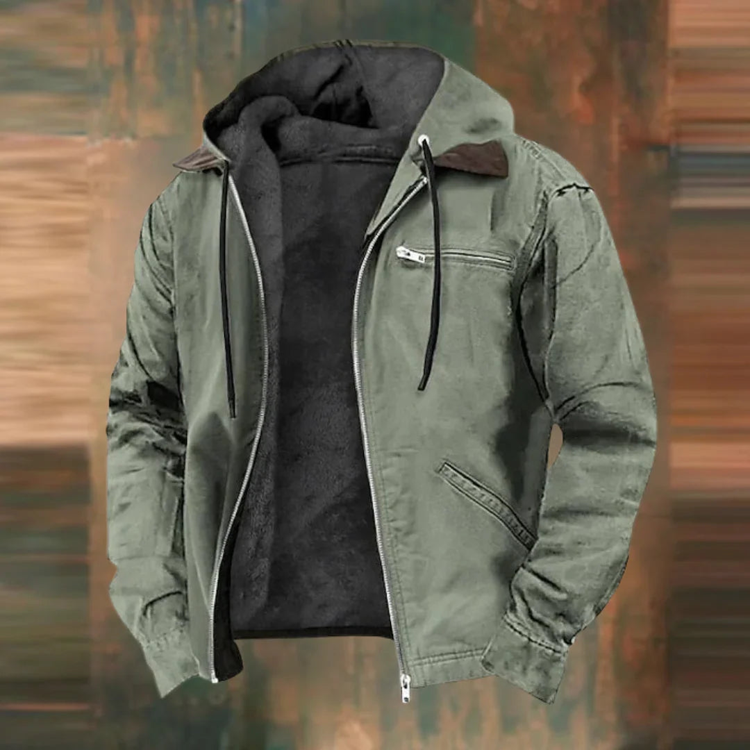 Warm Cozy Fleece Lined Zip Up Hoodie Jacket