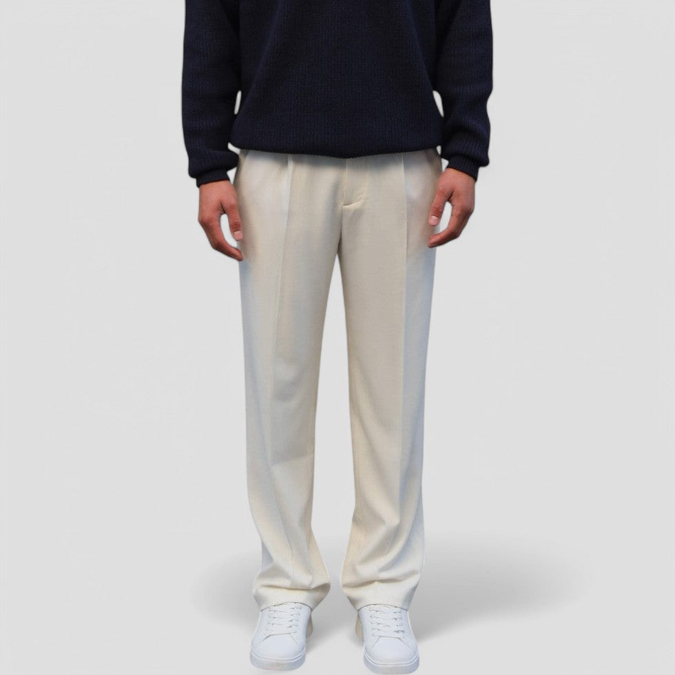 Men's Straight Fit Chino Smart Casual Trousers