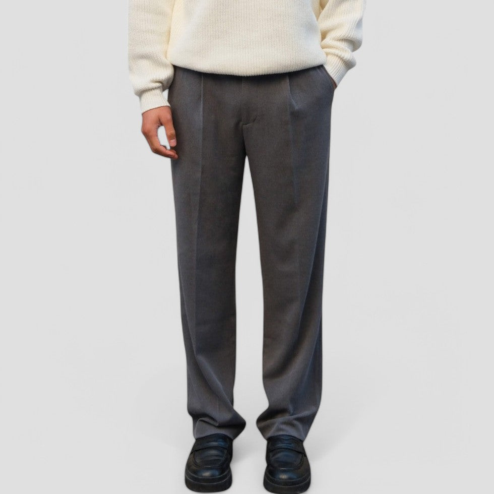 Men's Straight Fit Chino Smart Casual Trousers