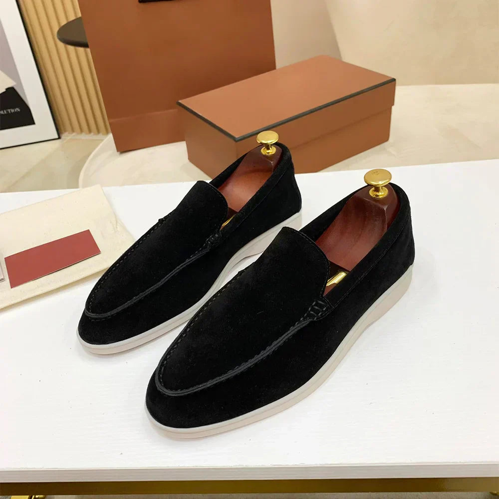 Luxury Leather Slip On Loafers For Men