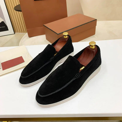 Luxury Leather Slip On Loafers For Men
