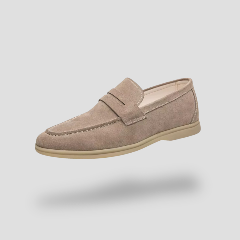VogeLuxe | Men's Suede Loafers Slip-On Casual Shoes with Soft Comfort