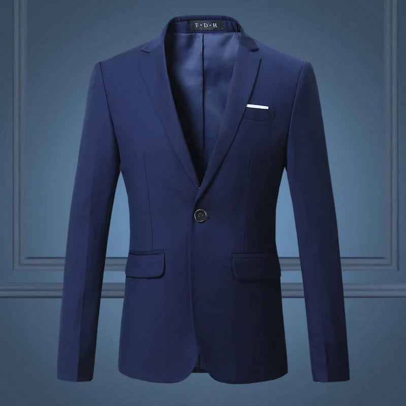 Slim Fit One Button Jacket
