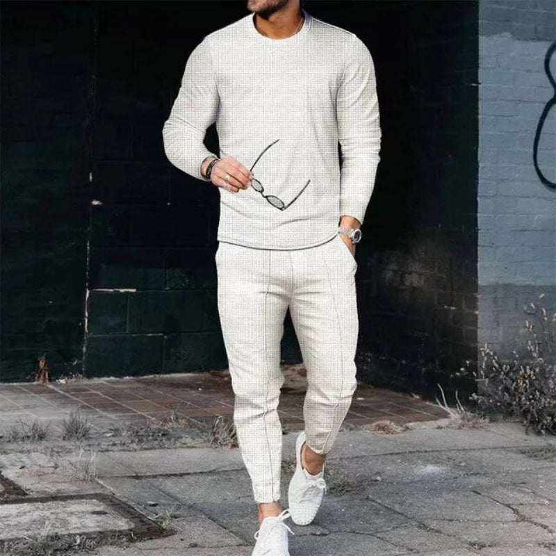 Casual Men's Top and Pants Set - BritishElegance