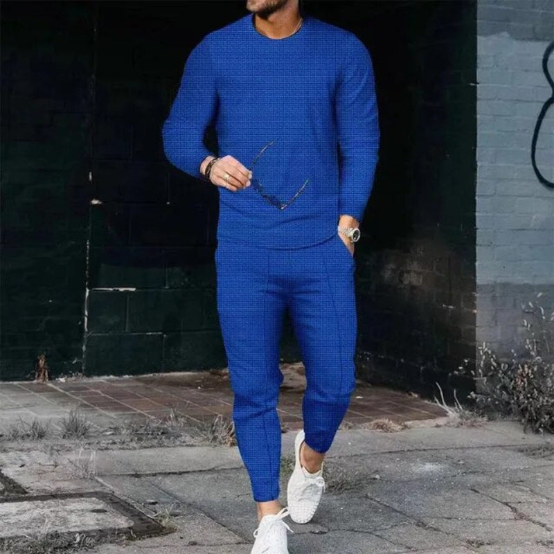 Casual Men's Top and Pants Set