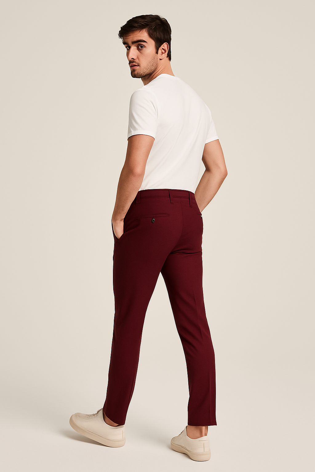 Men’s Tailored Trousers – Classic Flat-Front Workwear 2