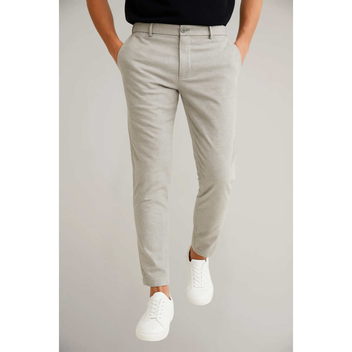 Men’s Tailored Trousers – Classic Flat-Front Workwear 8