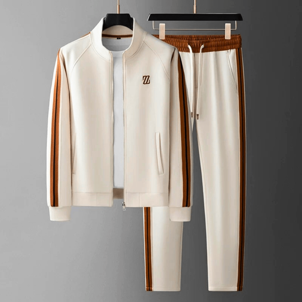 Sporty Athletic Wear Tracksuit Set