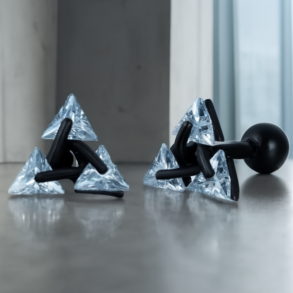 Simple Geometric Silver Earrings - VogeLuxe