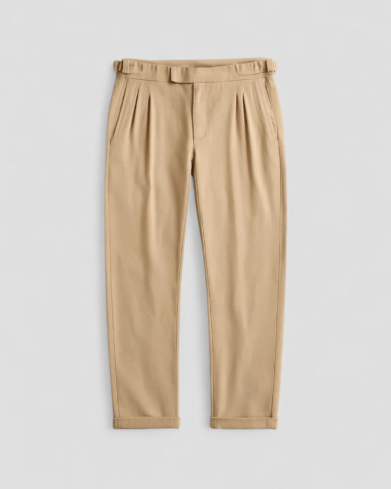 Men's Vintage Cotton Blend Straight Leg Trousers